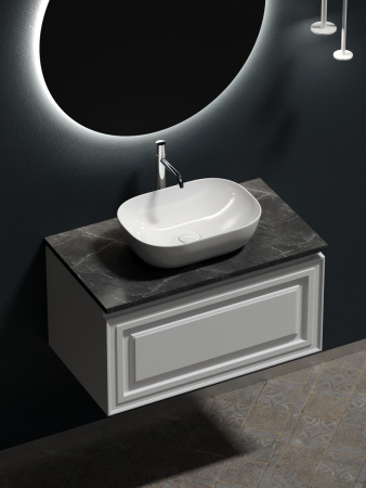 Столешница Sancos TT80A1X 80х50 накладная цвет черный